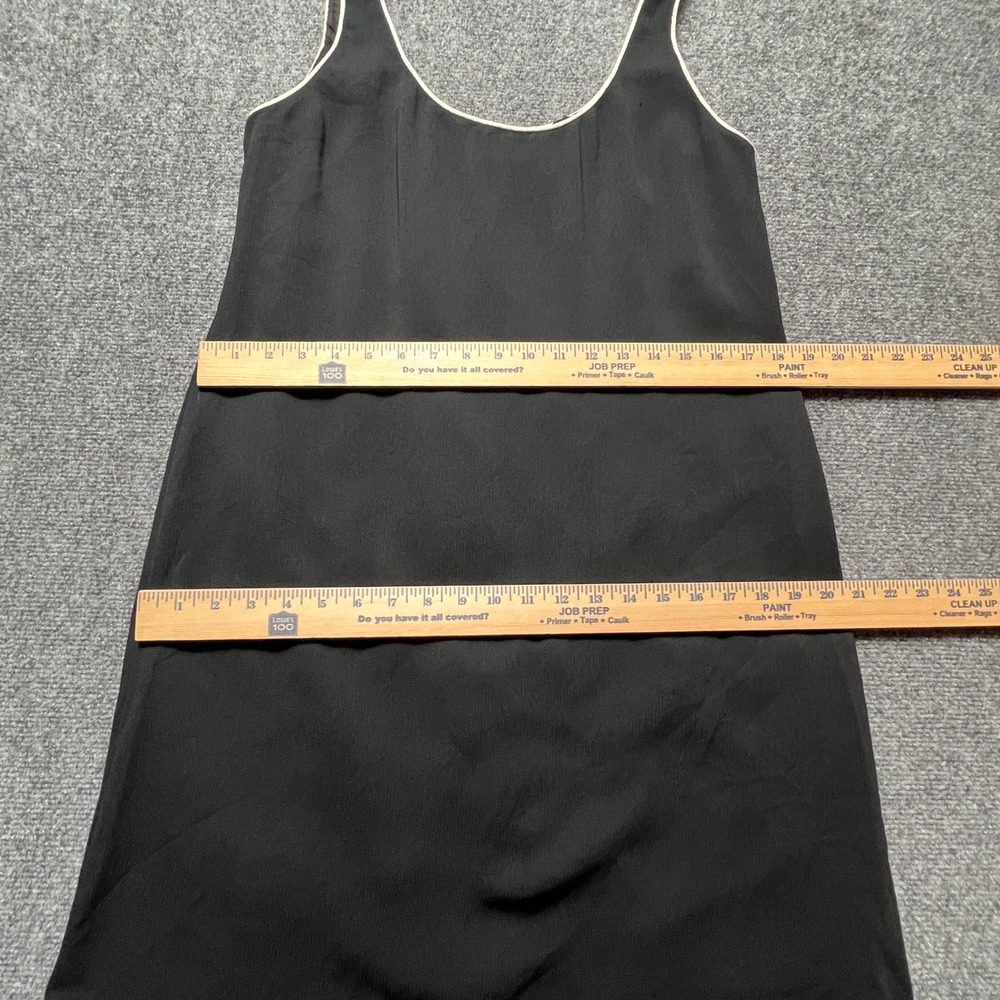 VTG Emanuel Emanuel Ungaro Black Shift Dress Size 12 Sleeveless Crepe 80s 90s - Picture 6 of 10